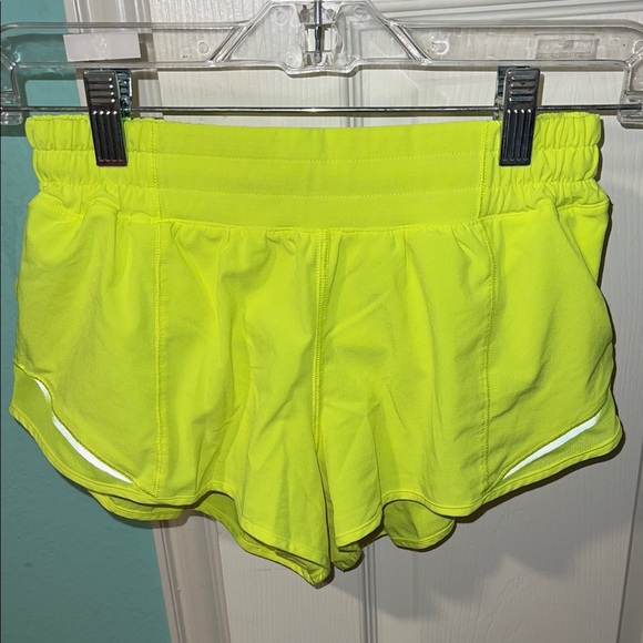 Lululemon Athletica Neon Yellow Athletic Shorts - Picture 1 of 3